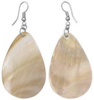 Pear Shape Shell Earrings