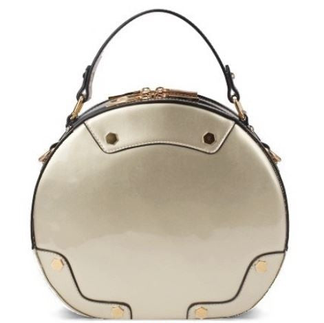 Round Patent Leather Handbag